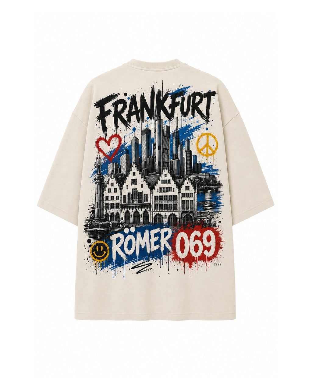 Römer Oversized T-Shirt Frankfurt, Rückansicht