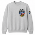 Kranhäuser Rheinauhafen Heavy Sweater Grau meliert, Vorderansicht