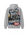 Goethe Feder Hoodie Frankfurt, Rückansicht