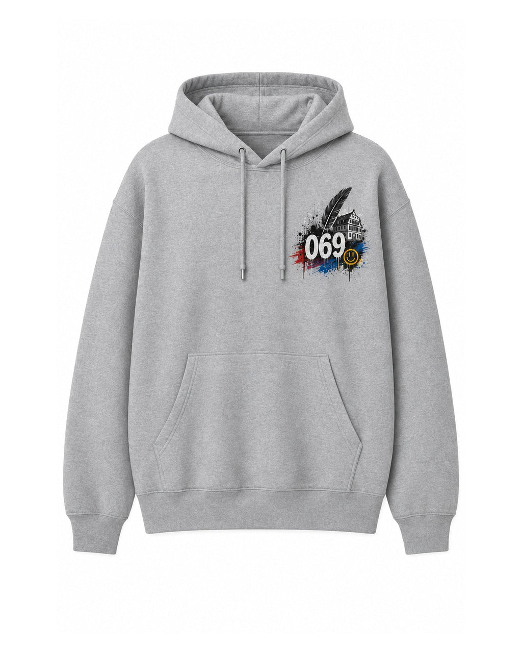 Goethe Feder Hoodie Frankfurt, Vorderansicht