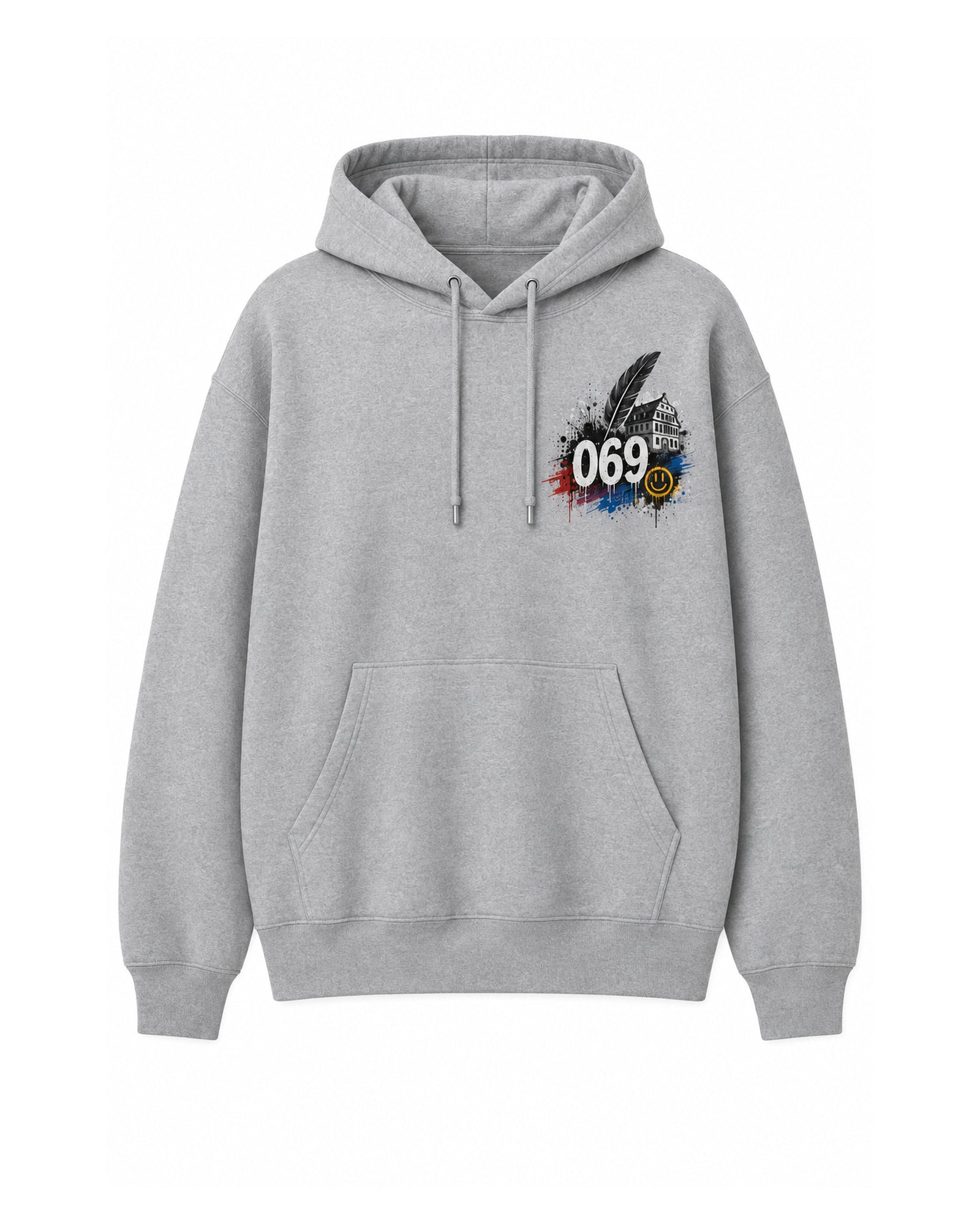 Goethe Feder Hoodie Frankfurt, Vorderansicht
