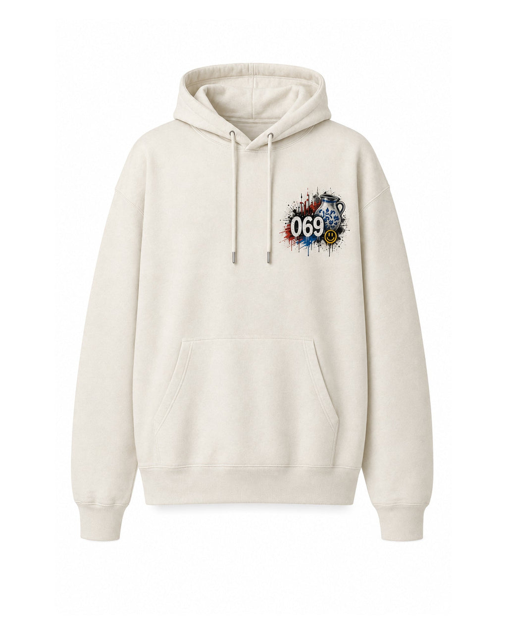 Bembel Ebbelwoi Hoodie Frankfurt, Vorderansicht