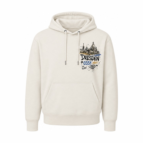 Brühlsche Terrasse Heavy Hoodie Natural, Vorderansicht