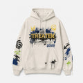 Theater Kiez Hoodie Natural, Vorderansicht mit Theater-Schriftzug