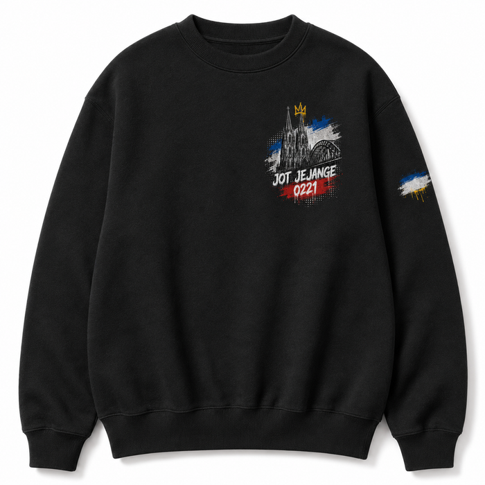 Eigelstein Torburg Heavy Sweater Schwarz, Vorderansicht