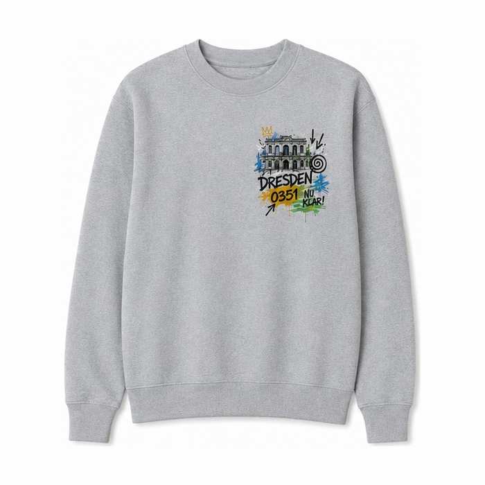 Neustadt Kunsthof Heavy Sweater Grau meliert, Vorderansicht