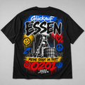 Zollverein Glückauf Oversized T-Shirt Essen schwarz Rückansicht