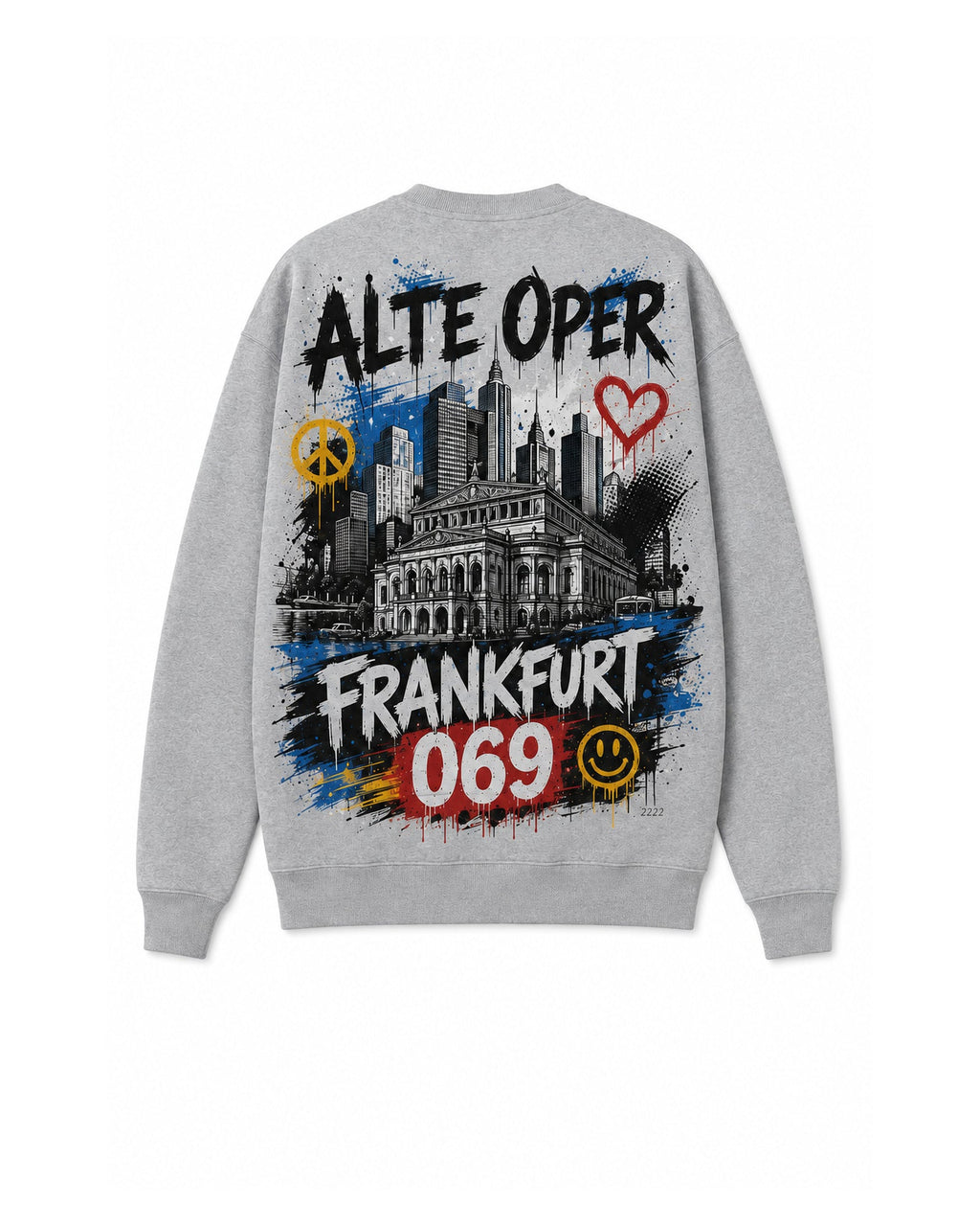 Alte Oper Zip-Hoodie Frankfurt, Rückansicht