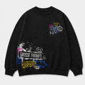 Guitar Night 36 Sweater Schwarz, Vorderansicht