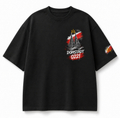 Domstadt Oversized T-Shirt Schwarz, Vorderansicht