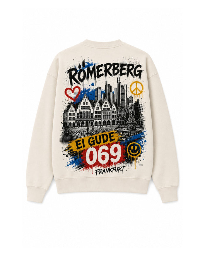 Römerberg Zip-Hoodie Frankfurt, Rückansicht