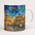 Gendarmenmarkt Meisterwerk Tasse, Motiv-Seite mit Signatur