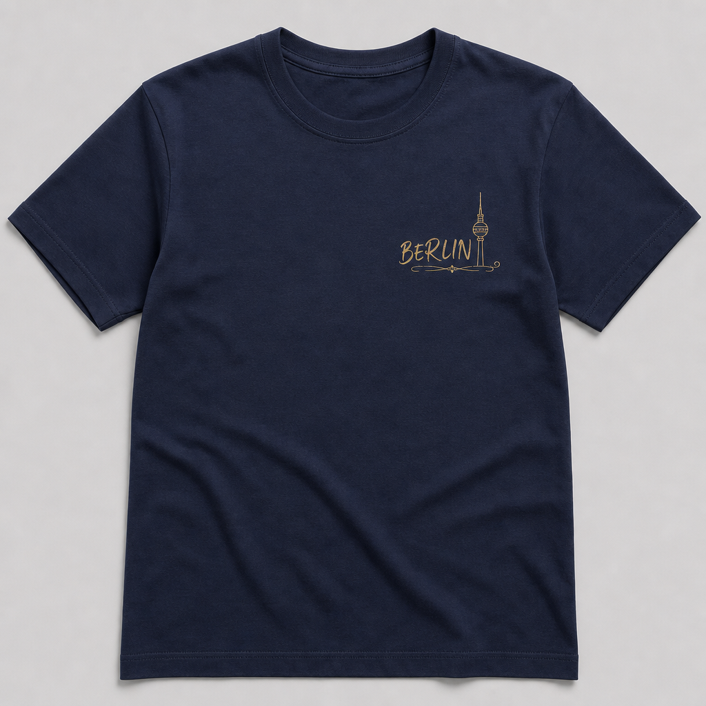 Fernsehturm Meisterwerk T-Shirt, Vorderansicht