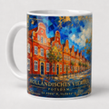 Holländisches Viertel Meisterwerk Tasse, Motiv-Seite mit Signatur