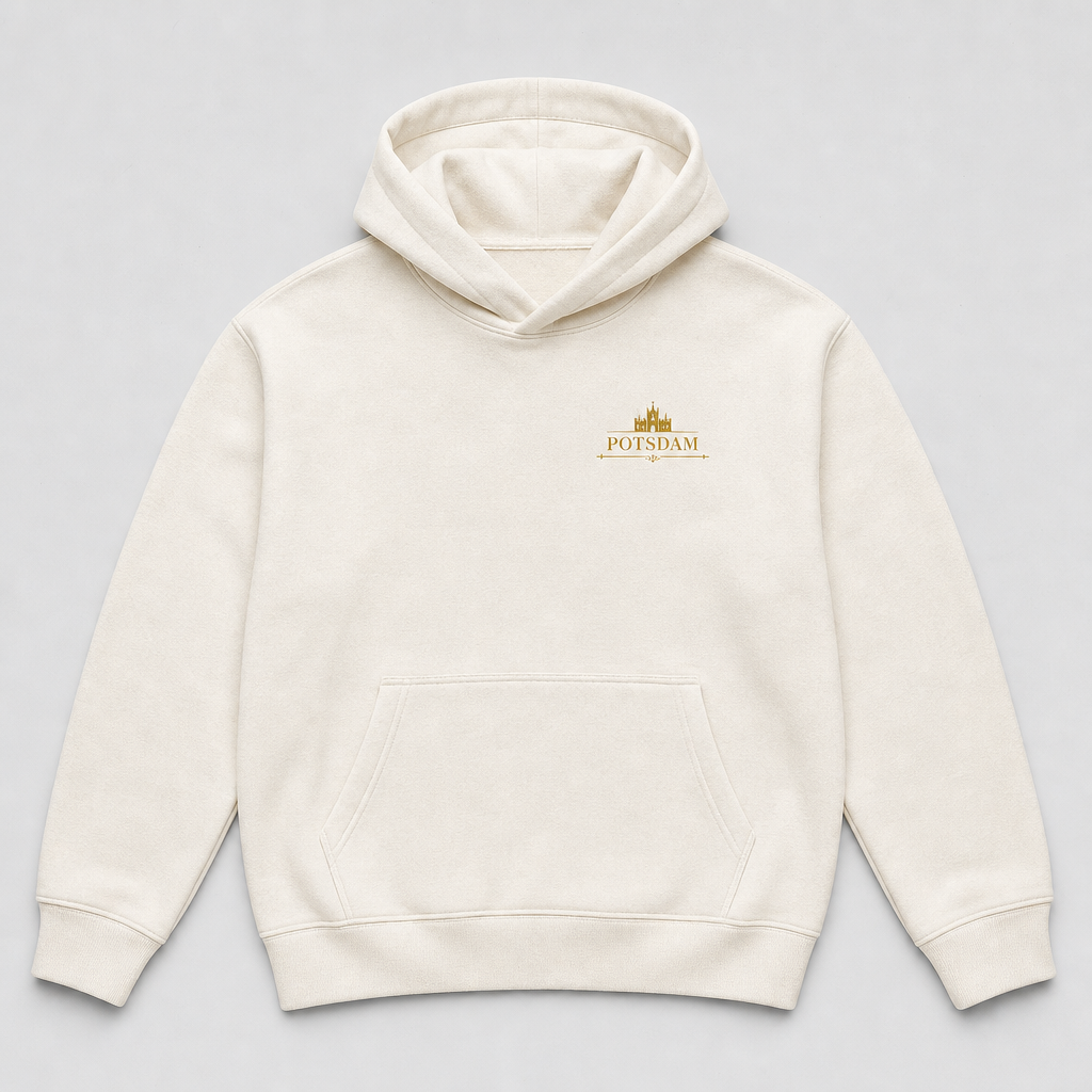 Schloss Babelsberg Meisterwerk Hoodie Natural Raw, Vorderansicht