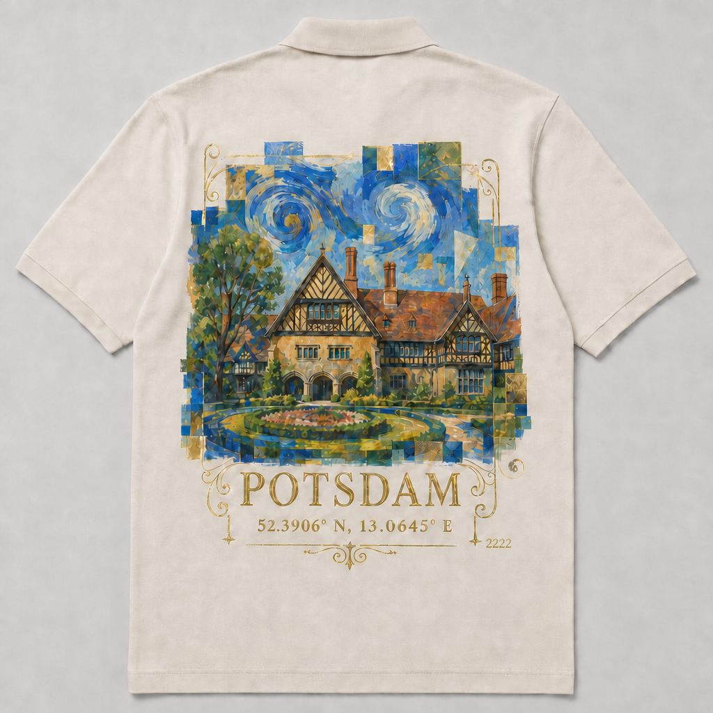 Cecilienhof Meisterwerk Polo, Rückansicht mit Signatur
