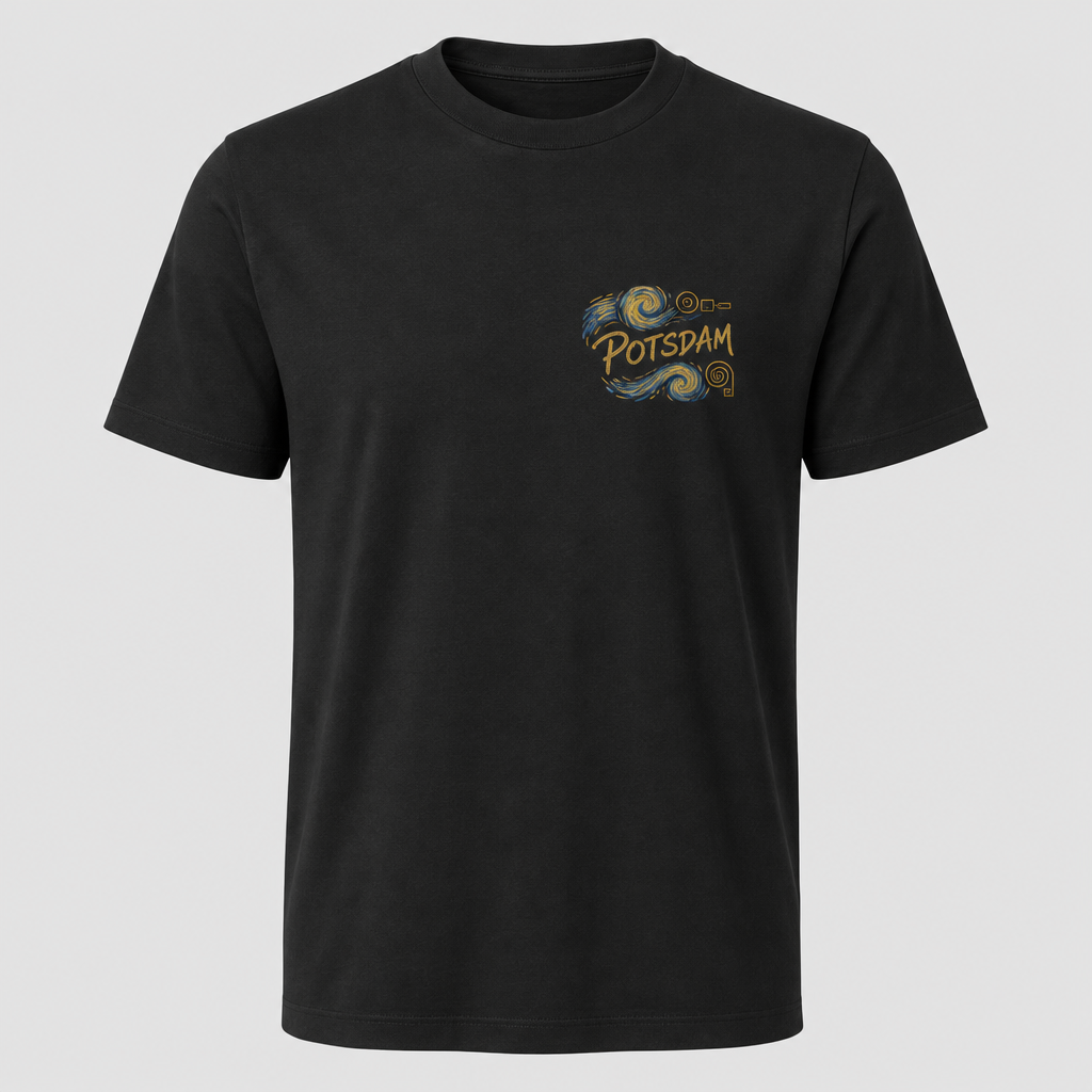 Sanssouci Meisterwerk T-Shirt Black, Vorderansicht