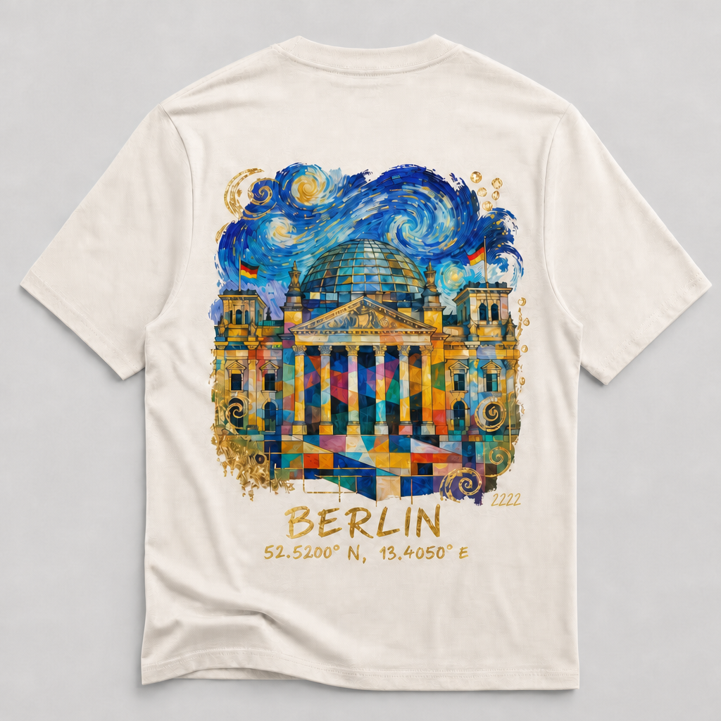 Reichstag Meisterwerk T-Shirt, Rückansicht mit Signatur