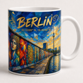 East Side Gallery Meisterwerk Tasse, Motiv-Seite mit Signatur