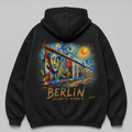 East Side Gallery Meisterwerk Hoodie Berlin Black, Rückansicht