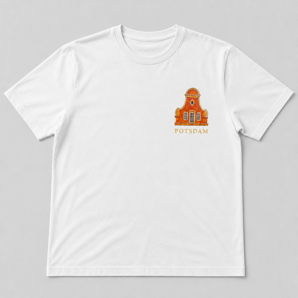 Holländisches Viertel Meisterwerk T-Shirt Potsdam, Vorderansicht
