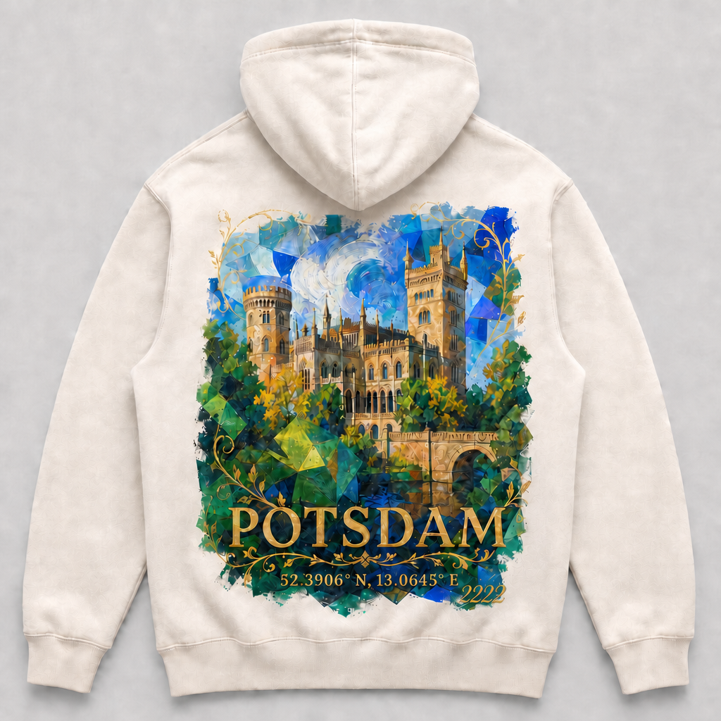 Schloss Babelsberg Meisterwerk Hoodie Potsdam, Rückansicht