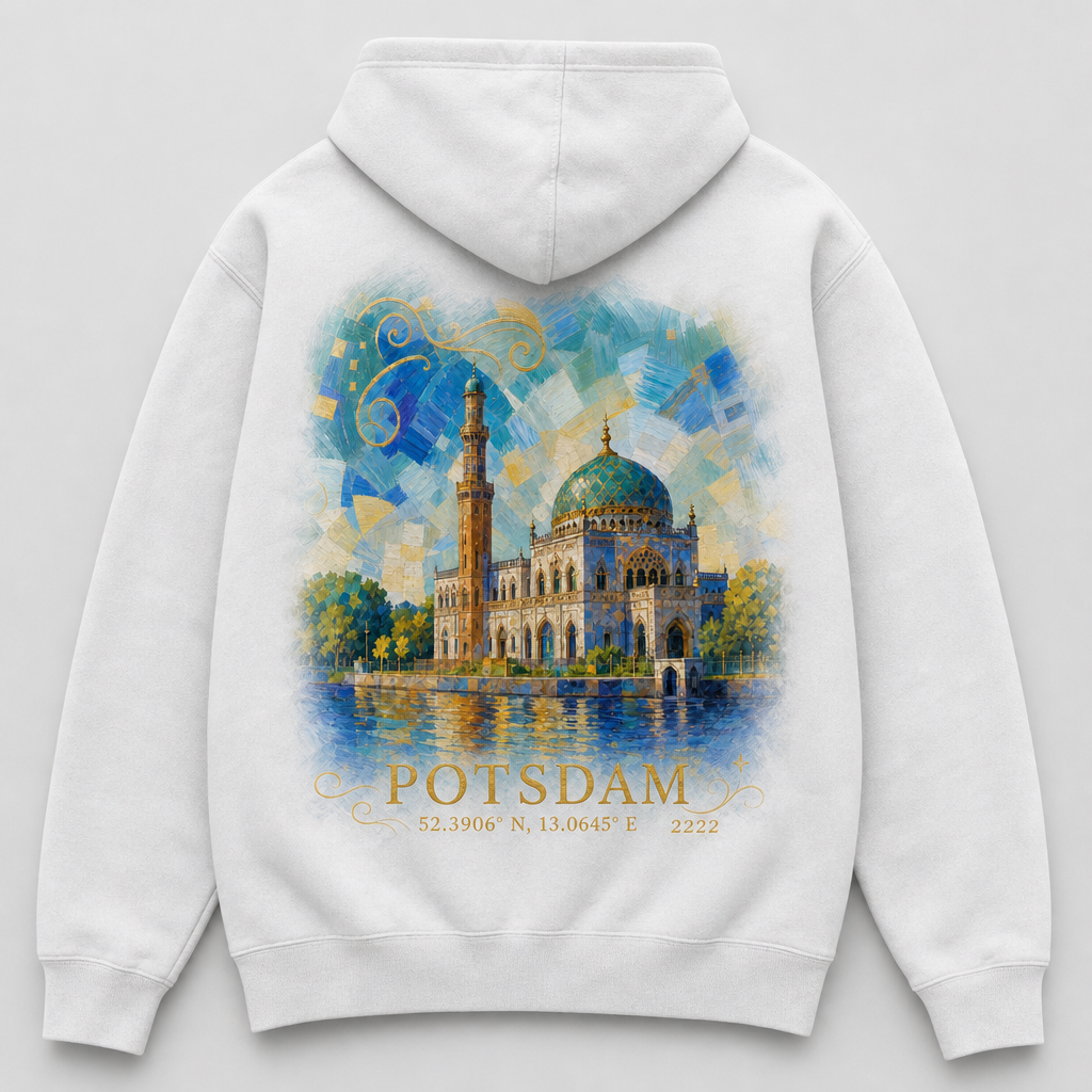 Dampfmaschinenhaus Meisterwerk Hoodie Potsdam, Rückansicht