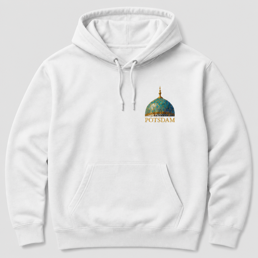 Dampfmaschinenhaus Meisterwerk Hoodie Potsdam, Vorderansicht