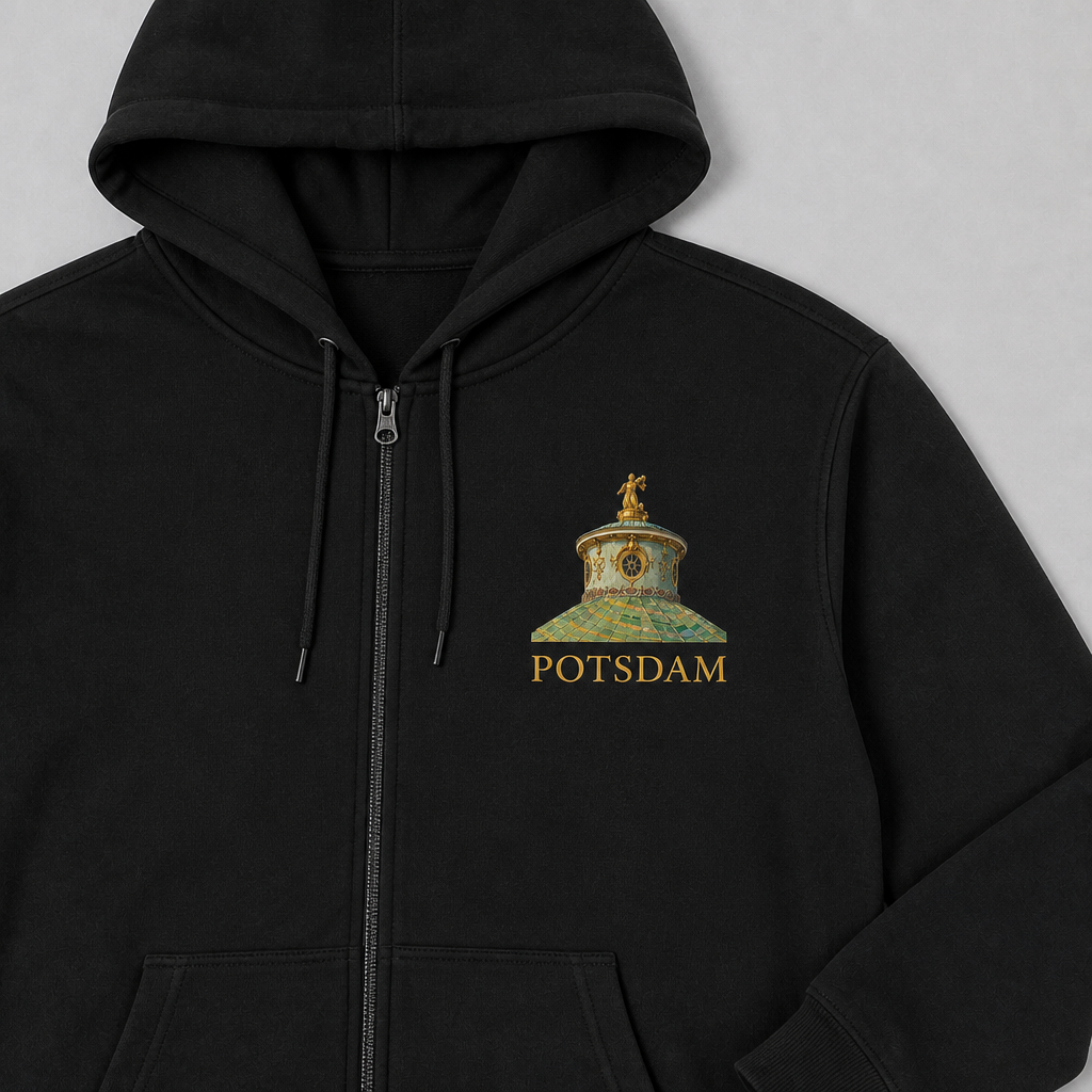 Chinesisches Haus Meisterwerk Zip-Hoodie Potsdam, Vorderansicht