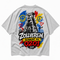 Zollverein Schacht XII 0201 Oversized T-Shirt Grau meliert Rückansicht