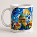 Nikolaikirche Meisterwerk Tasse, Motiv-Seite mit Signatur