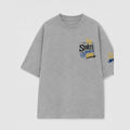 Späti Icke Oversized T-Shirt Grau meliert, Vorderansicht