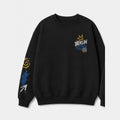 Oberbaum Sweater Schwarz, Vorderansicht mit Brustprint