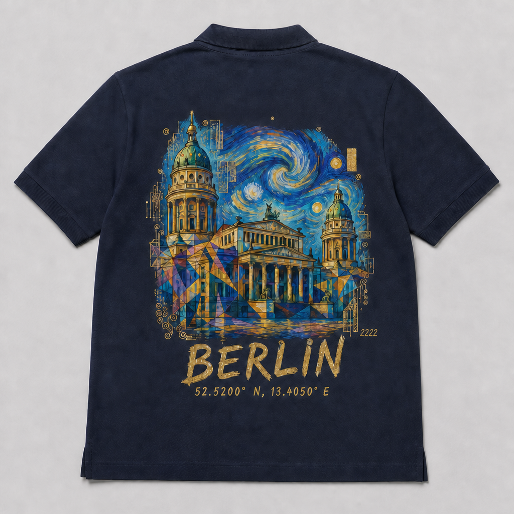 Gendarmenmarkt Meisterwerk Polo, Rückansicht mit Signatur