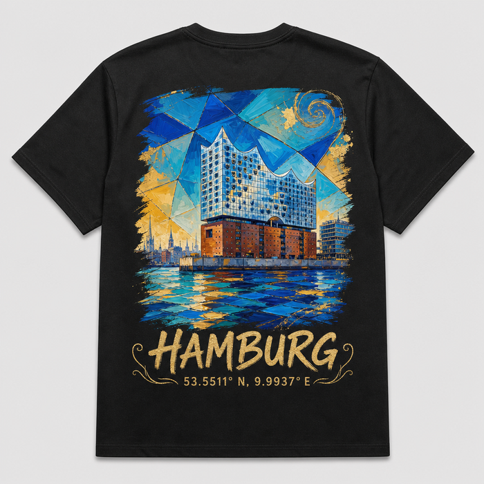 Elbphilharmonie Meisterwerk T-Shirt, Rückansicht