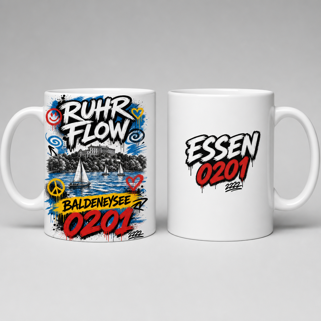 Ruhr Flow Baldeneysee 0201 Tasse beidseitig bedruckt