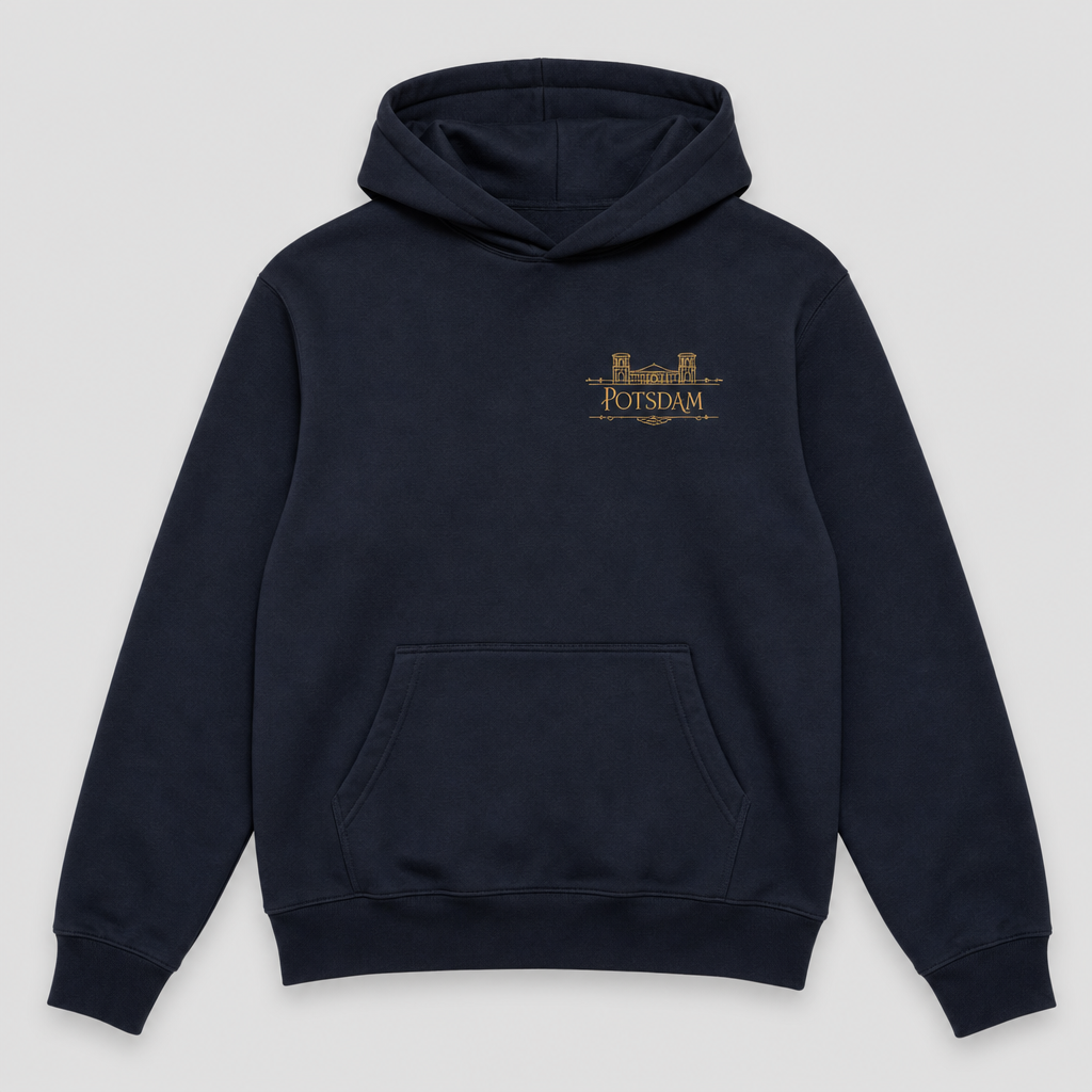 Belvedere Pfingstberg Meisterwerk Hoodie French Navy, Vorderansicht