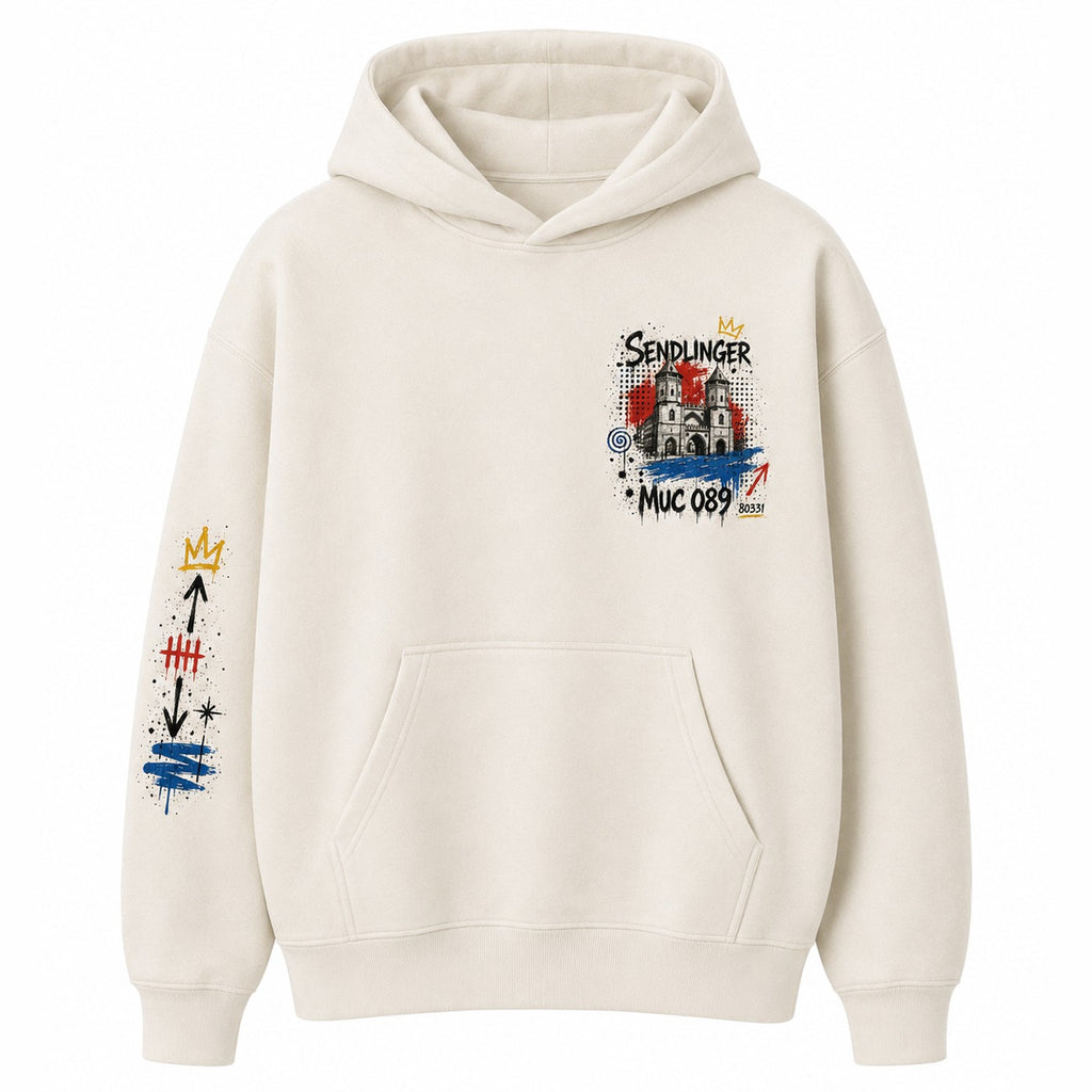 Sendlinger Tor Sweater Schwarz, Vorderansicht