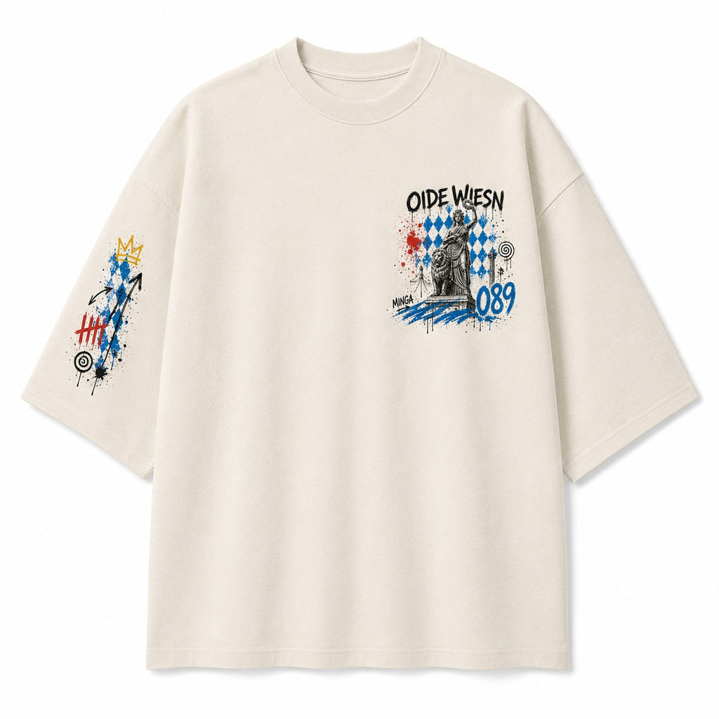 Oide Wiesn Raute Hoodie Schwarz, Vorderansicht