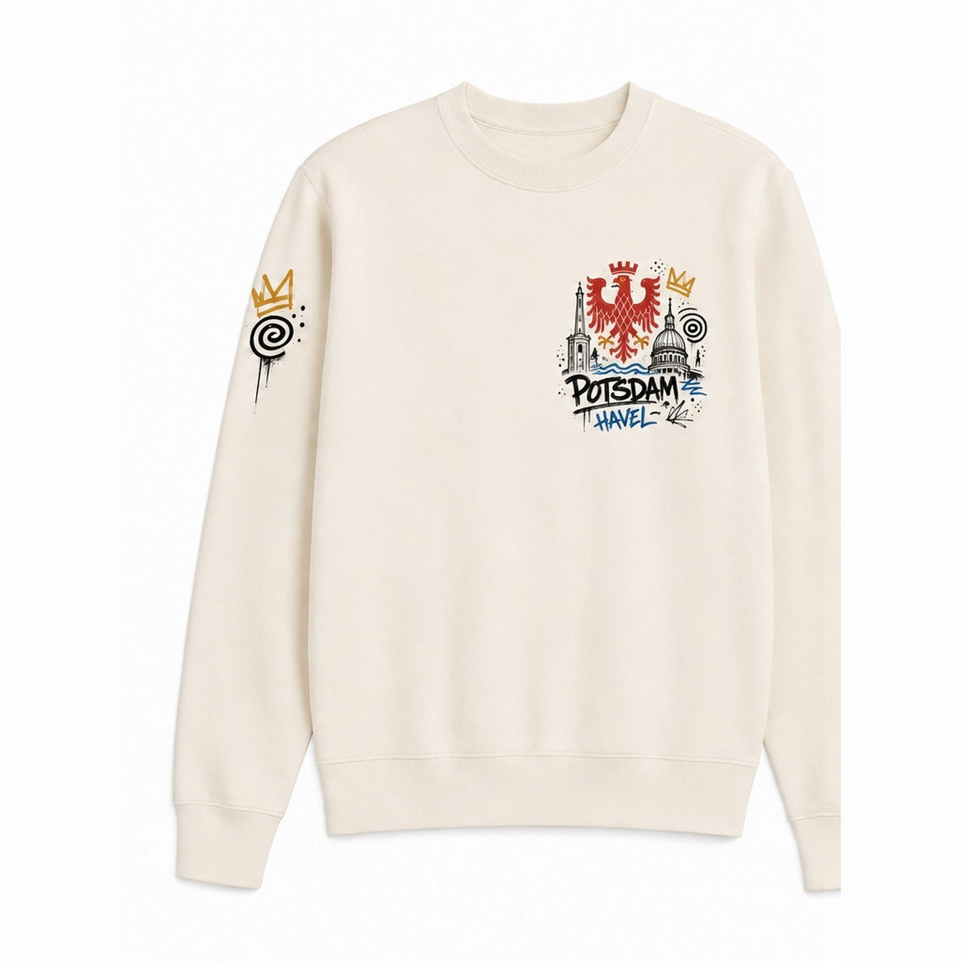 Wappen Havel Sweater Natural, Vorderansicht
